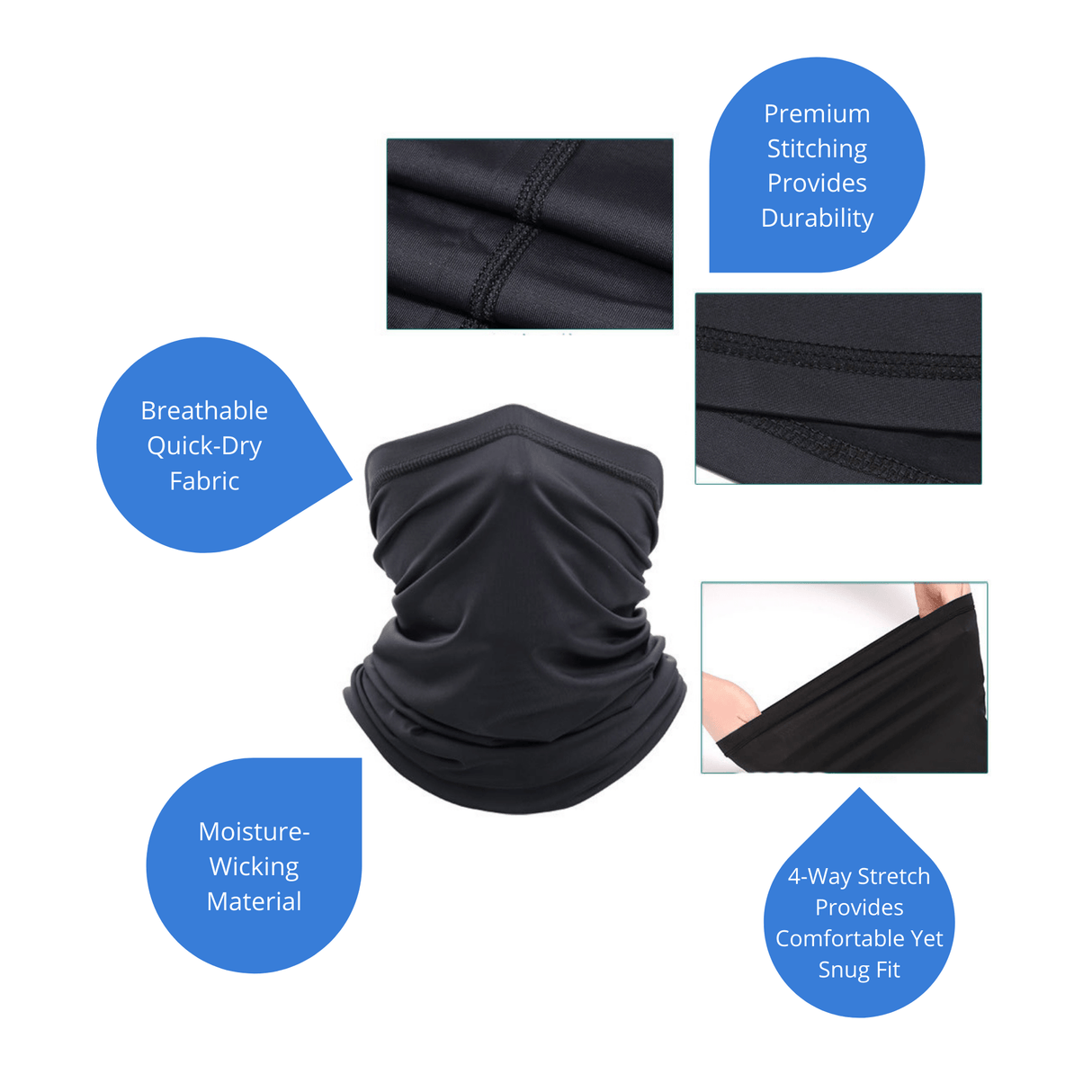 JupiterGear Premium Sports Neck Gaiter Face Mask for Outdoor Activities from Jupiter Gear