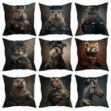Military Animals Cushion Cover from Moderny