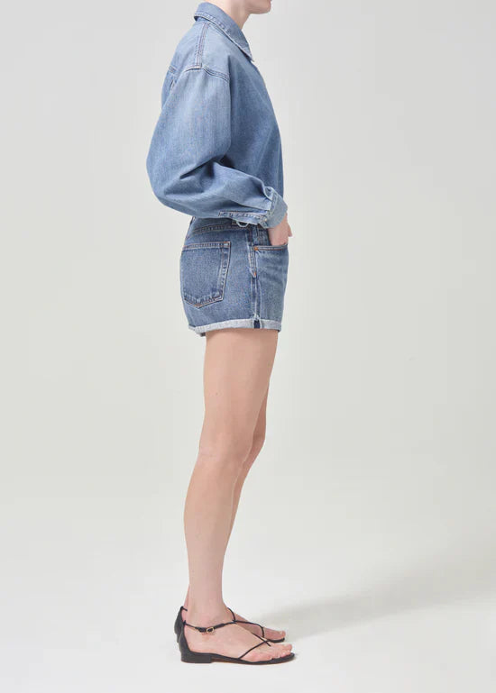 Agolde Parker Rolled Short, Ruin (organic cotton) From LadyBird & Grace
