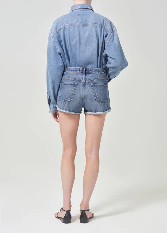 Agolde Parker Rolled Short, Ruin (organic cotton) From LadyBird & Grace