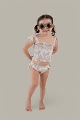 SANDY SHORES DREAM SMOCKED TWO PIECE SWIM SUIT from DREAM BIG LITTLE CO