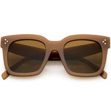 Bold Oversize Square Horned Rim Flat Lens Sunglasses A252 from zeroUV