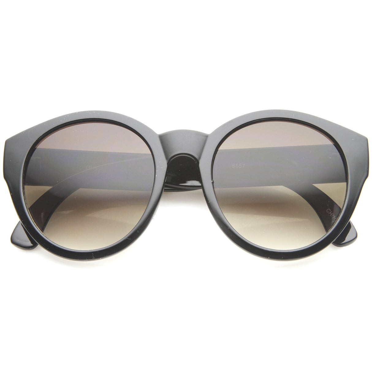 Boho Native Print Bead Arm Accent Round Cat Eye Sunglasses A112 from zeroUV