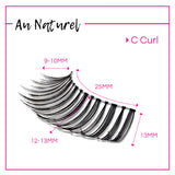 GladGirl False Lash Kit - Au Naturel from GladGirl