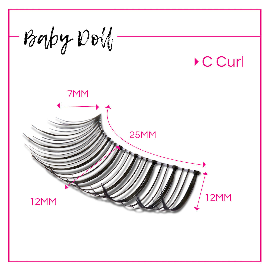 GladGirl False Lash Kit - Baby Doll from GladGirl