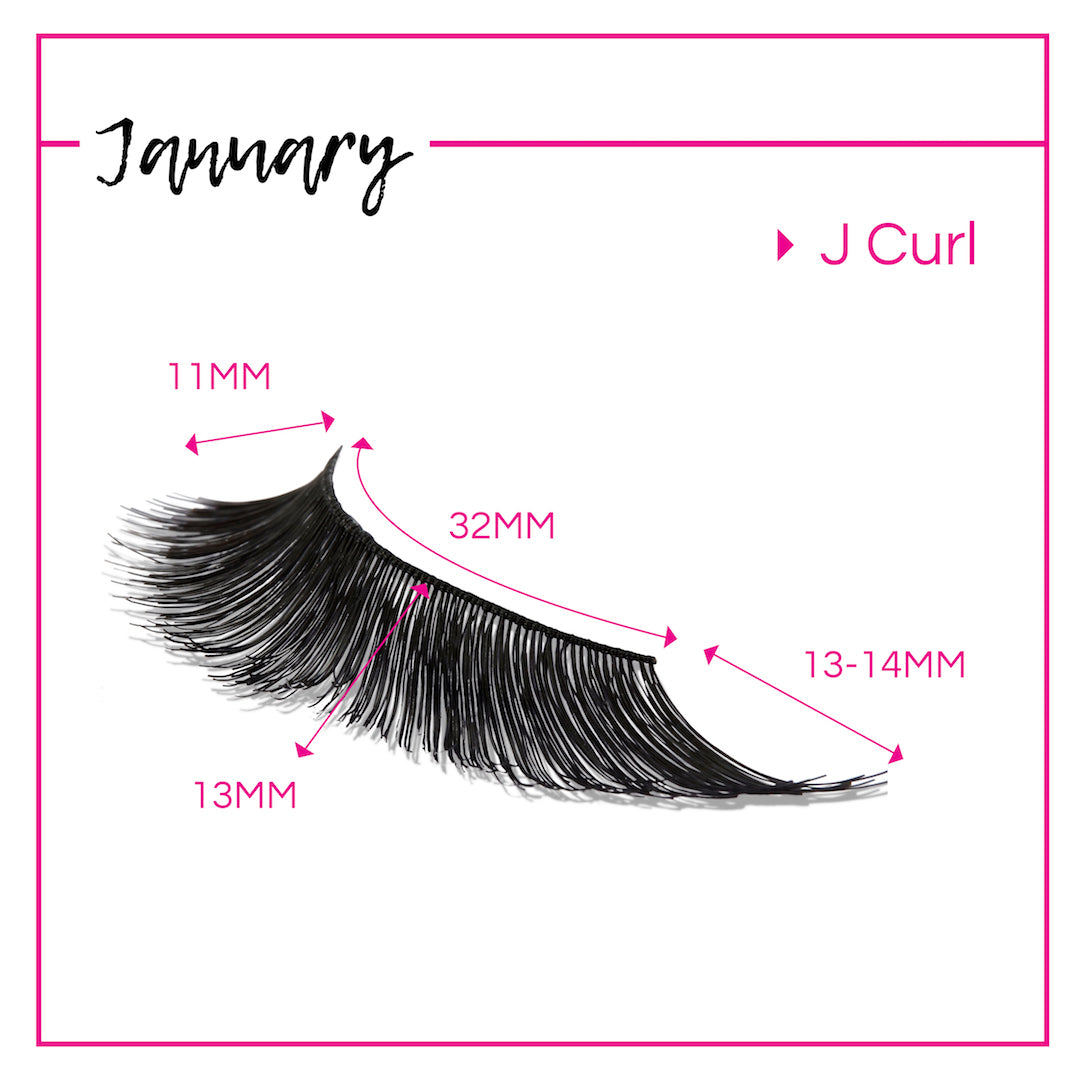GladGirl False Lash Kit - January from GladGirl