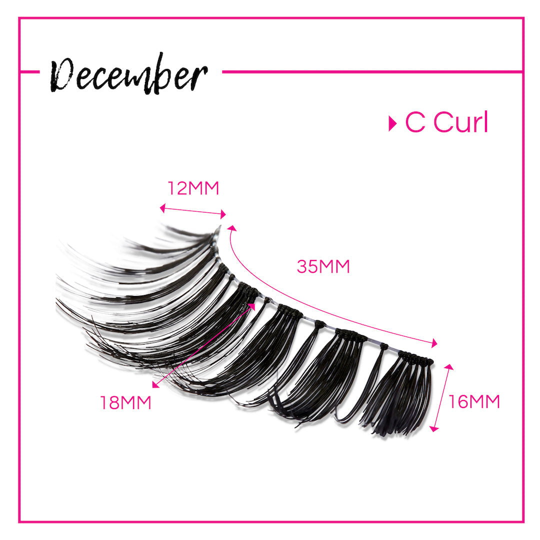 GladGirl False Lash Kit - December from GladGirl