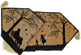DaDalogy Autumn Birds Family Gathering Woven Tapestry Dining Table Runner (18198) from DaDalogy Bedding Collection