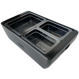 REVO MIX Pan Set | Polycarbonate 2.5" deep | One 1/2 Size and Two 1/4 size food pans From REVO COOLERS, LLC