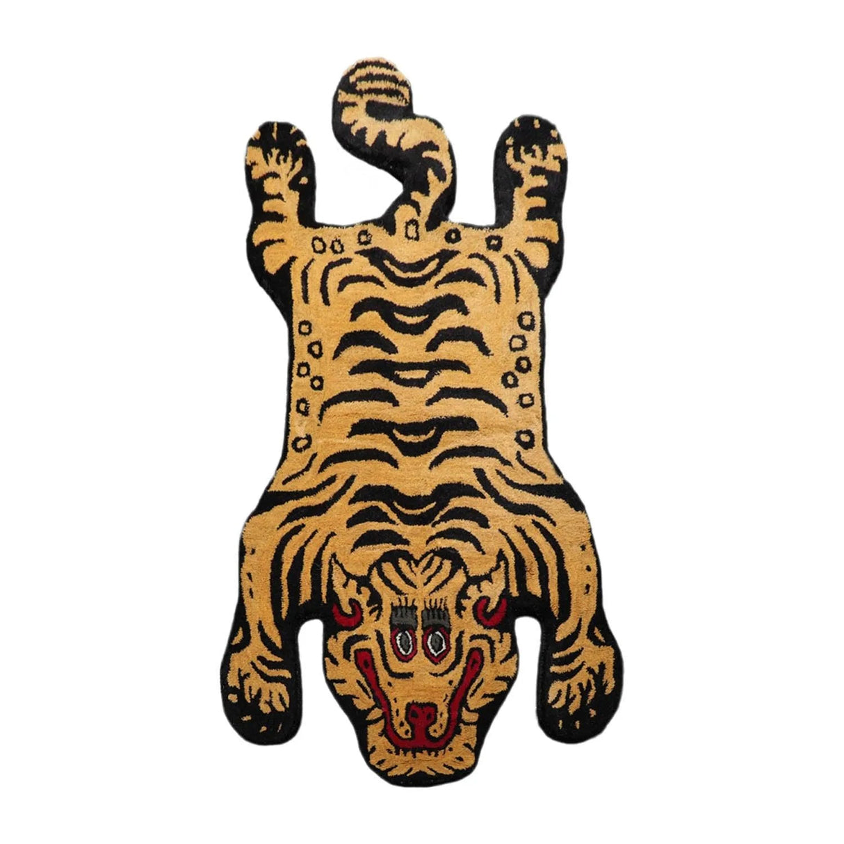 Oriental Area Rug 3x5 Gold Tiger Handmade 100% Wool Novelty/Animal from Oriental Rug Of Houston