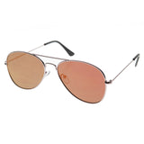 Modern Flat Lens Wire Metal Aviator Sunglasses A174 from zeroUV