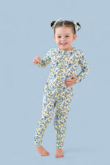 VINTAGE CITRUS TOILE DREAM RUFFLE ROMPER from DREAM BIG LITTLE CO