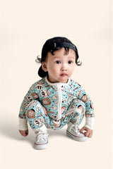 BASEBALL SMILEY DREAM ROMPER from DREAM BIG LITTLE CO