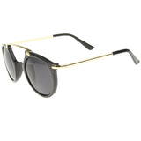 Arched Marble Pattern P3 Mirrored Lens Round Sunglasses A218 from zeroUV