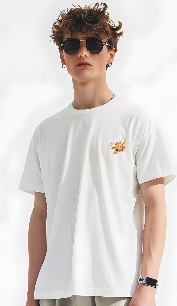 Golden Dragon Embroidery Tee from Niepce Inc