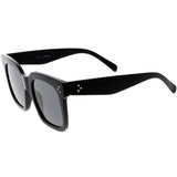 Bold Oversize Square Horned Rim Flat Lens Sunglasses A252 from zeroUV