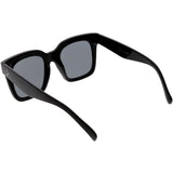 Bold Oversize Square Horned Rim Flat Lens Sunglasses A252 from zeroUV