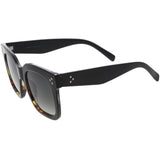 Bold Oversize Square Horned Rim Flat Lens Sunglasses A252 from zeroUV