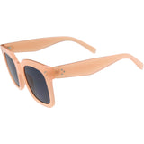 Bold Oversize Square Horned Rim Flat Lens Sunglasses A252 from zeroUV