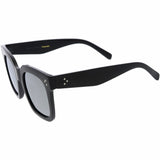 Bold Oversize Square Horned Rim Flat Lens Sunglasses A252 from zeroUV