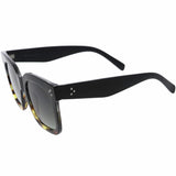 Bold Oversize Square Horned Rim Flat Lens Sunglasses A252 from zeroUV