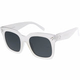 Bold Oversize Square Horned Rim Flat Lens Sunglasses A252 from zeroUV