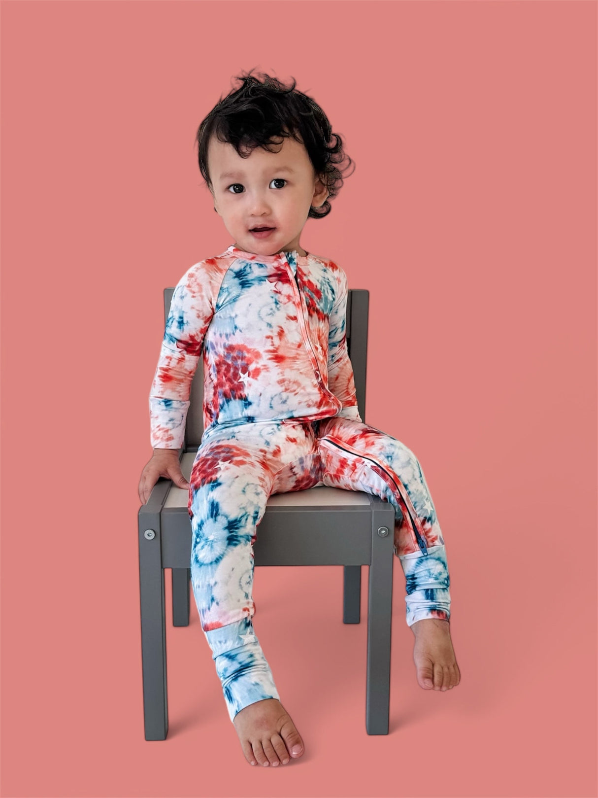 STARRY TIE DYE DREAM ROMPER from DREAM BIG LITTLE CO