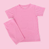 BELLA PINK RIB DREAM SHORT SET from DREAM BIG LITTLE CO
