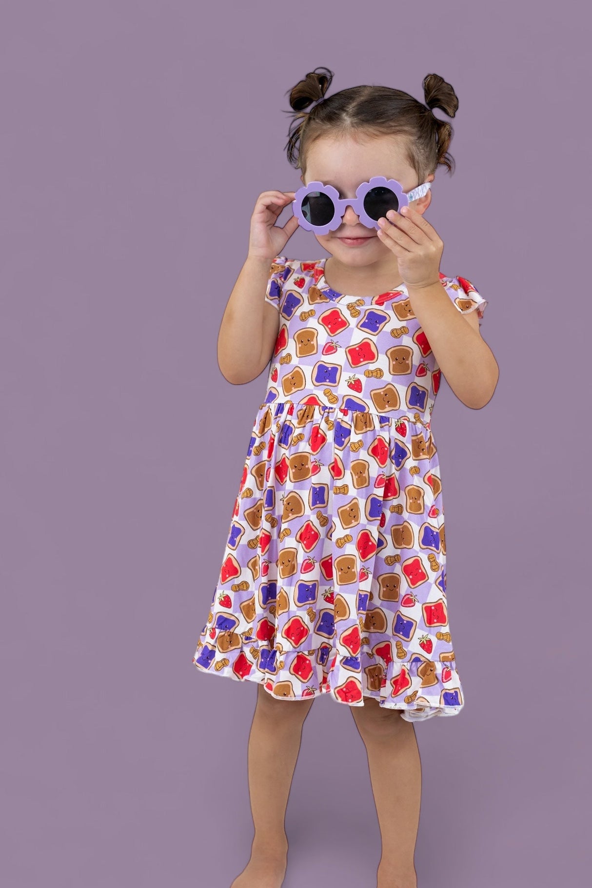 EXCLUSIVE PEANUT BUTTER JELLY TIME DREAM RUFFLE DRESS from DREAM BIG LITTLE CO