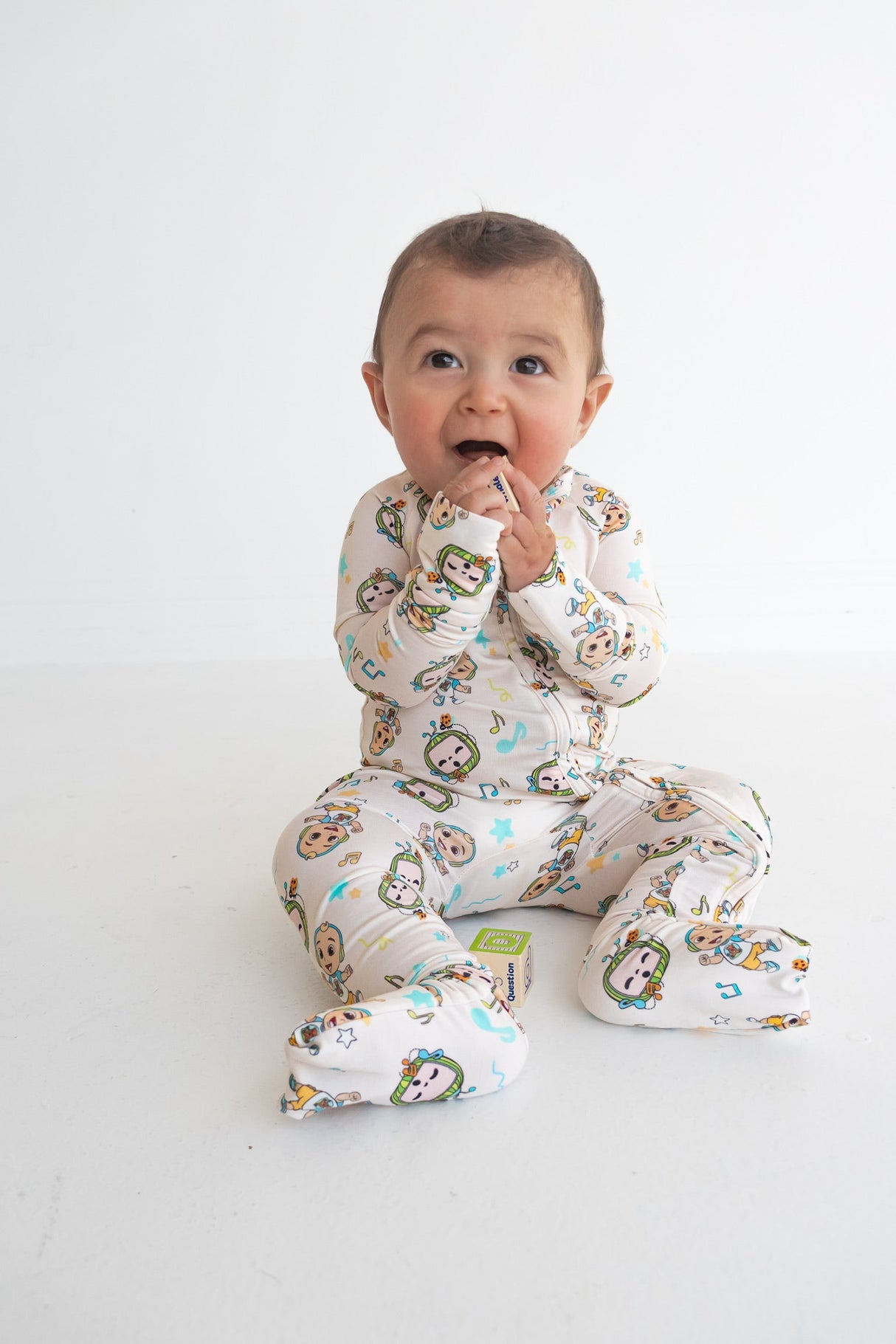 Dream Big Little Co x CoComelon JJ MUSICAL MELON DREAM ROMPER from DREAM BIG LITTLE CO