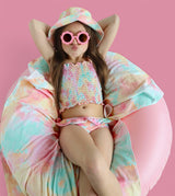 RAINBOW CLOUDS DREAM SMOCKED TANKINI TWO PIECE SWIM SUIT from DREAM BIG LITTLE CO