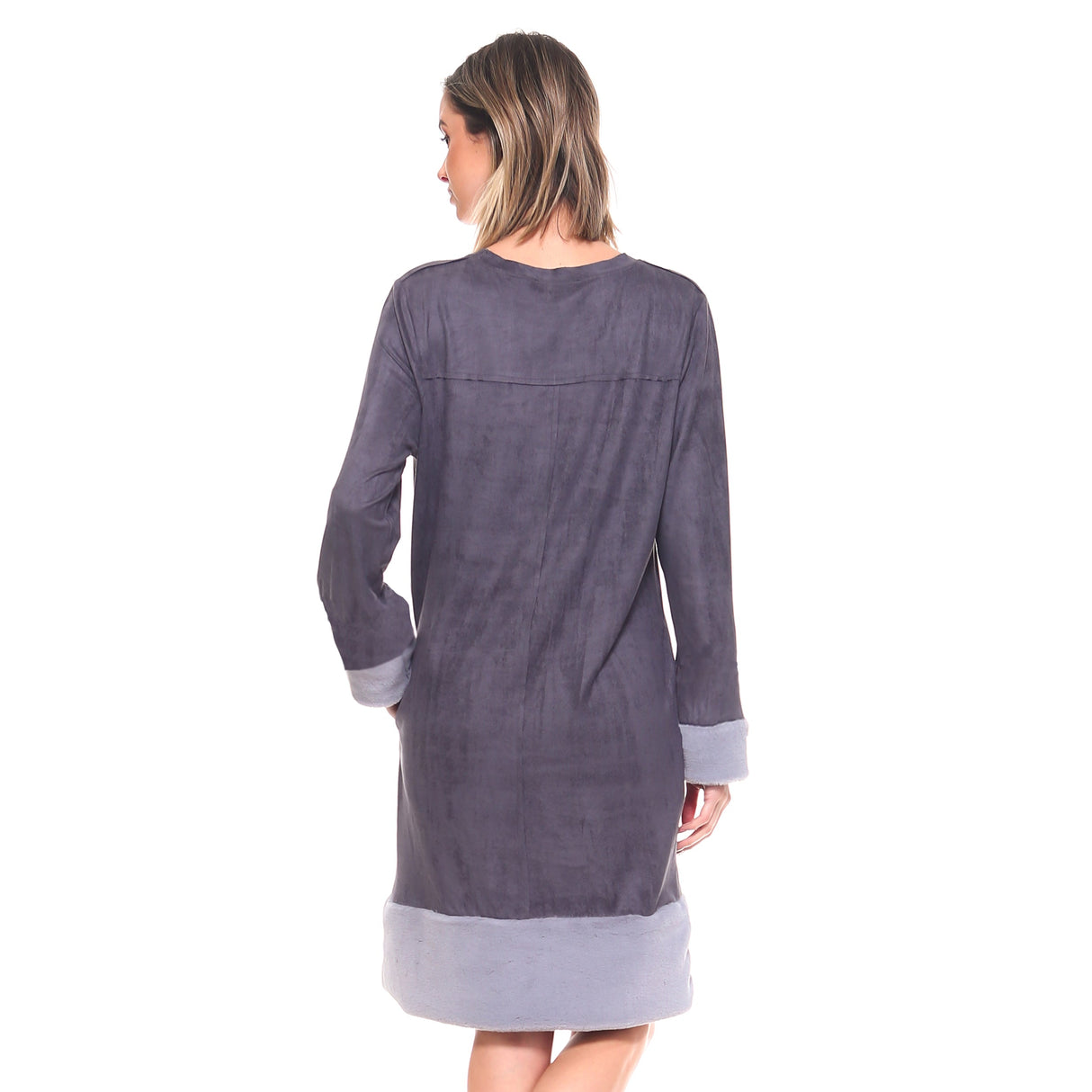 Avery Suede Dress with Faux Fur from Joh Apparel