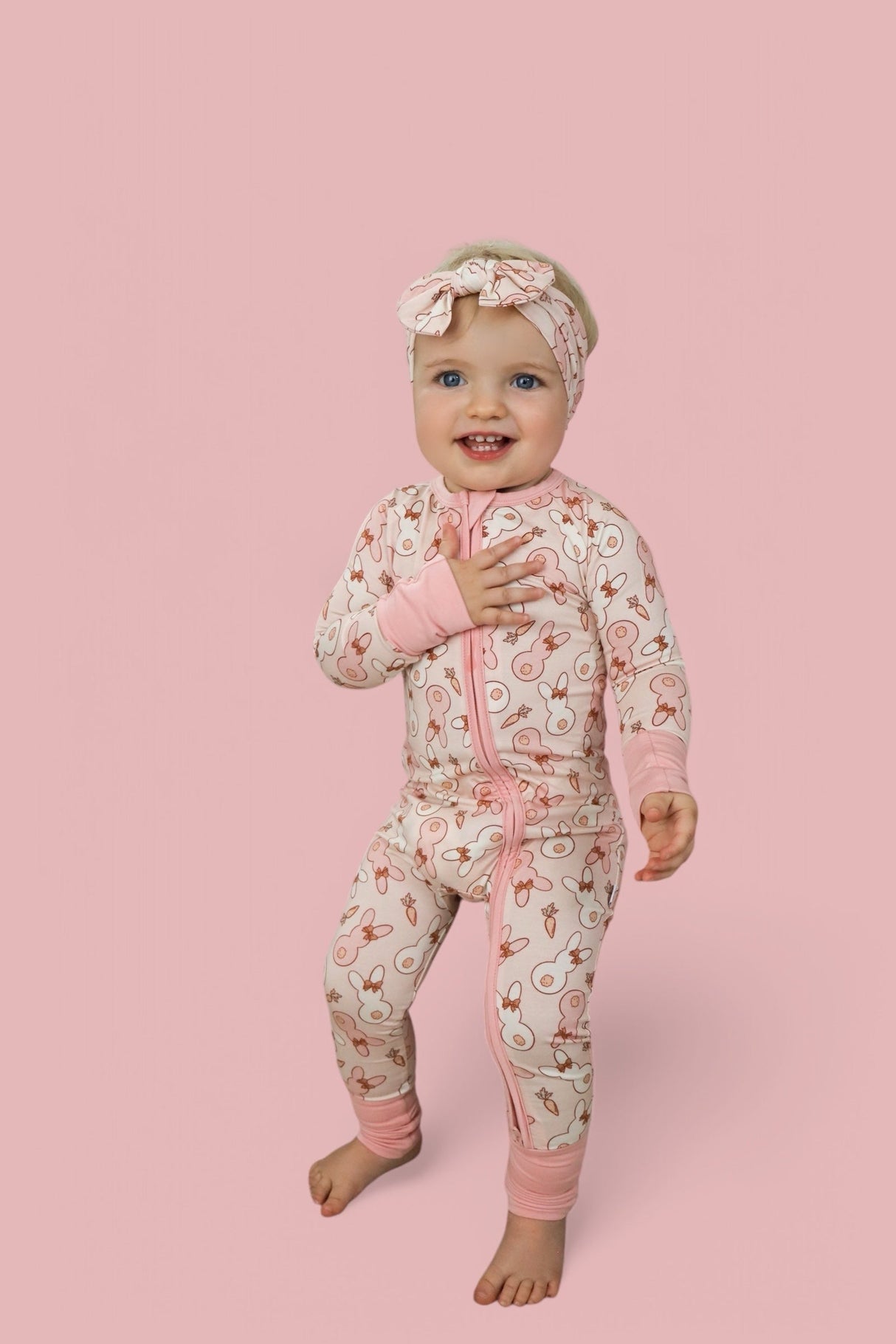 BUNNIES AND BOWS DREAM ROMPER from DREAM BIG LITTLE CO