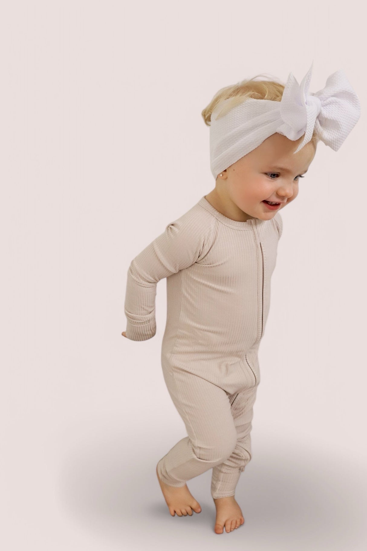 TOTALLY TAN RIB DREAM ROMPER from DREAM BIG LITTLE CO