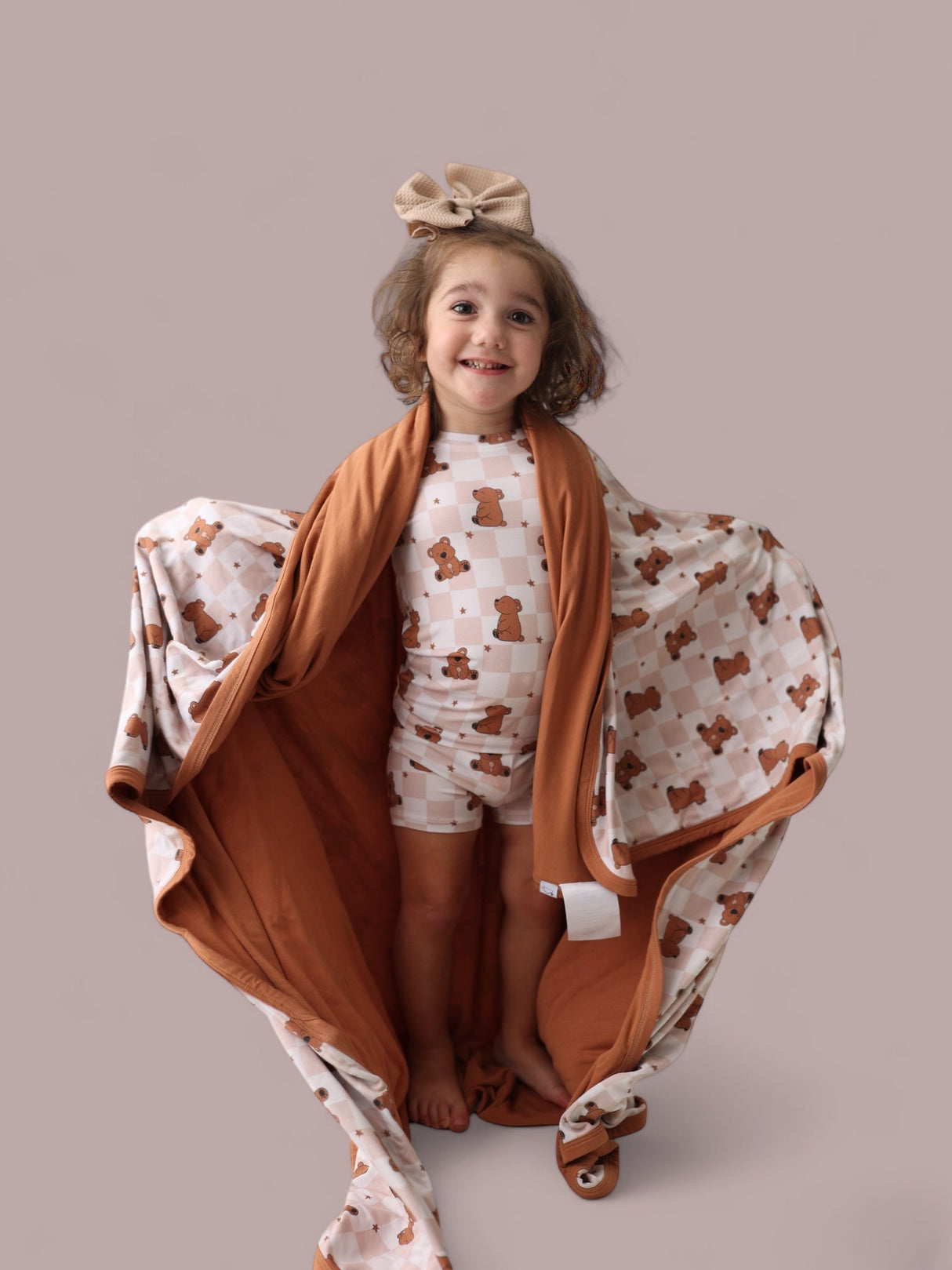 COZY BEAR DREAM SHORT SET from DREAM BIG LITTLE CO
