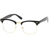 Vintage Inspired Classic Horned Rim Half Frame Clear Lens Glasses 2933 from zeroUV