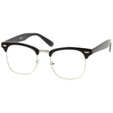 Vintage Inspired Classic Horned Rim Half Frame Clear Lens Glasses 2933 from zeroUV