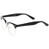 Vintage Inspired Classic Horned Rim Half Frame Clear Lens Glasses 2933 from zeroUV