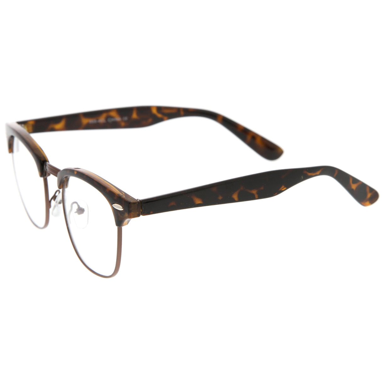 Vintage Inspired Classic Horned Rim Half Frame Clear Lens Glasses 2933 from zeroUV