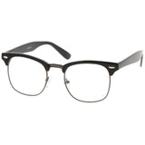 Vintage Inspired Classic Horned Rim Half Frame Clear Lens Glasses 2933 from zeroUV