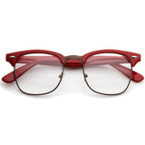 Vintage Inspired Classic Horned Rim Half Frame Clear Lens Glasses 2933 from zeroUV