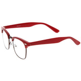 Vintage Inspired Classic Horned Rim Half Frame Clear Lens Glasses 2933 from zeroUV