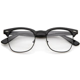 Vintage Inspired Classic Horned Rim Half Frame Clear Lens Glasses 2933 from zeroUV
