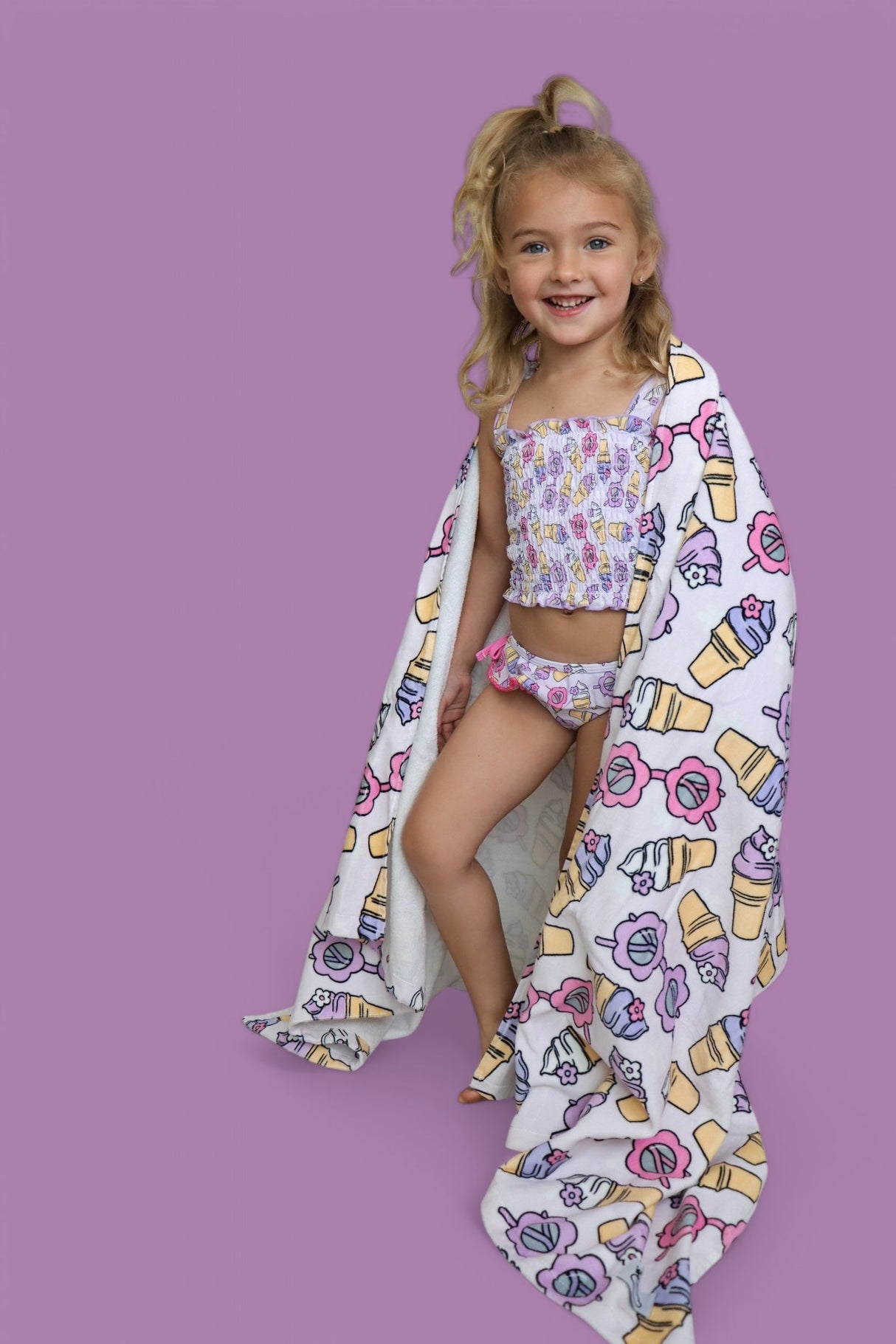 SWEET SUMMER DREAM SMOCKED TANKINI TWO PIECE SWIM SUIT from DREAM BIG LITTLE CO