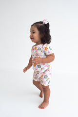 Dream Big Little Co x CoComelon JJ RAINBOW CHECKERS DREAM BOW HAIR CLIPS from DREAM BIG LITTLE CO