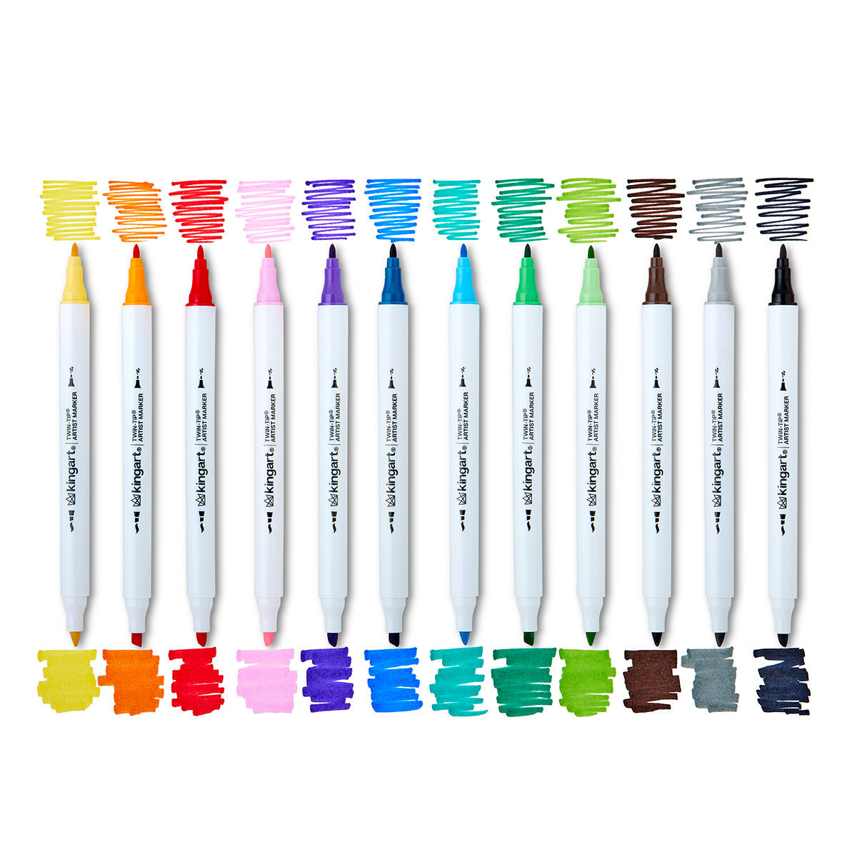 Twin-Tip™ Alcohol Markers 60 Colors from KINGART