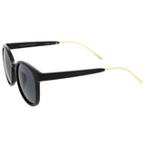 Casual Metal Temple Square Lens Horn Rimmed Sunglasses A750 from zeroUV