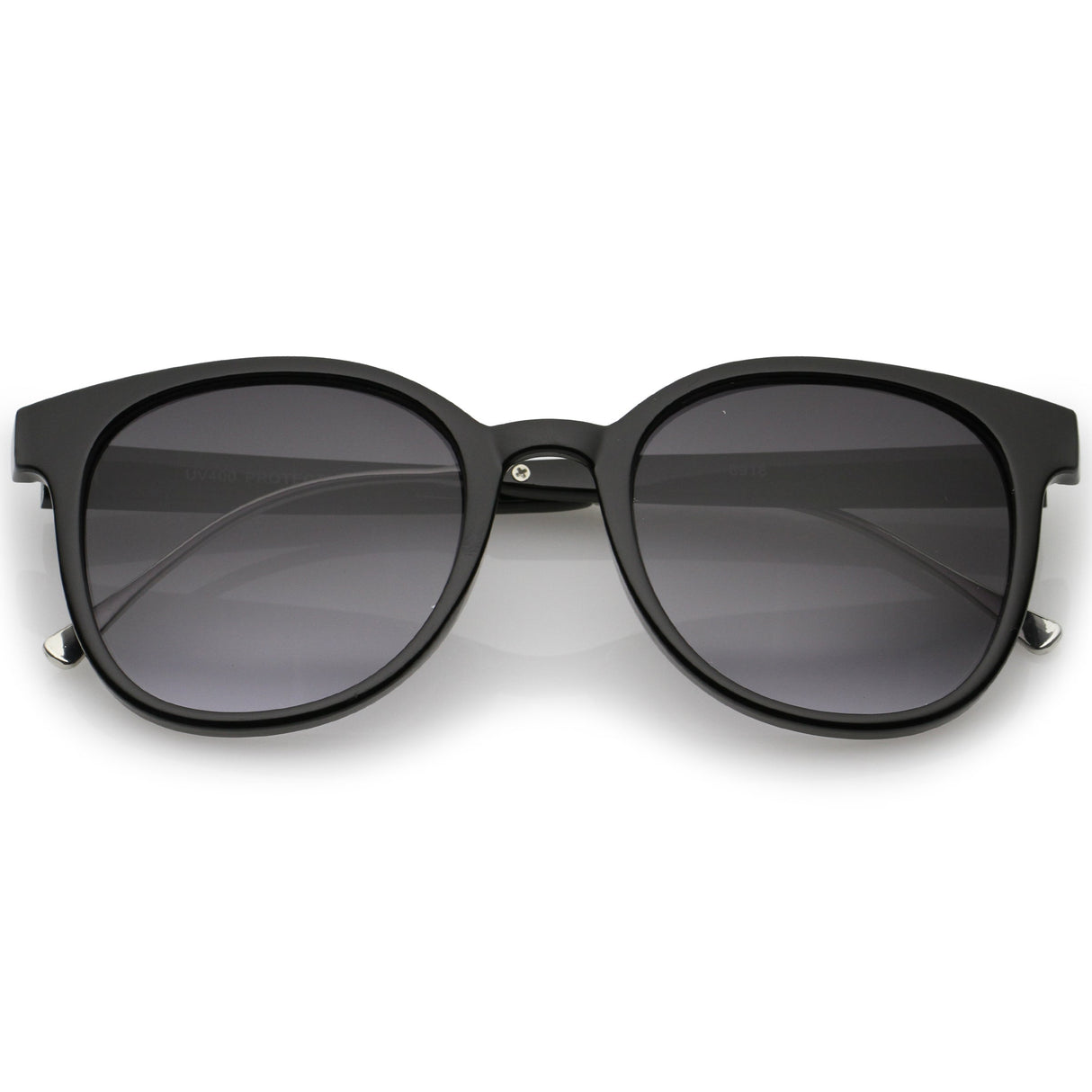 Casual Metal Temple Square Lens Horn Rimmed Sunglasses A750 from zeroUV
