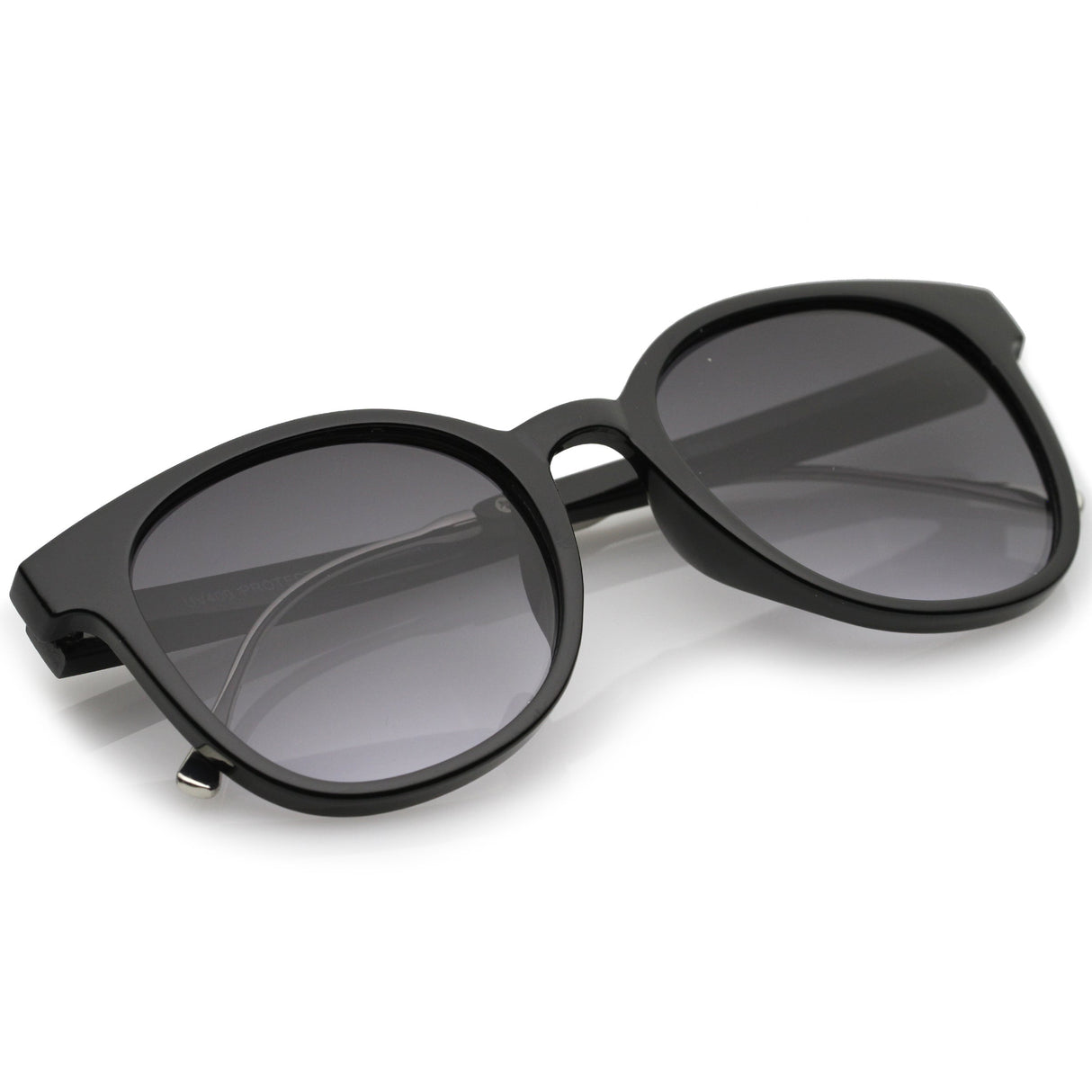 Casual Metal Temple Square Lens Horn Rimmed Sunglasses A750 from zeroUV