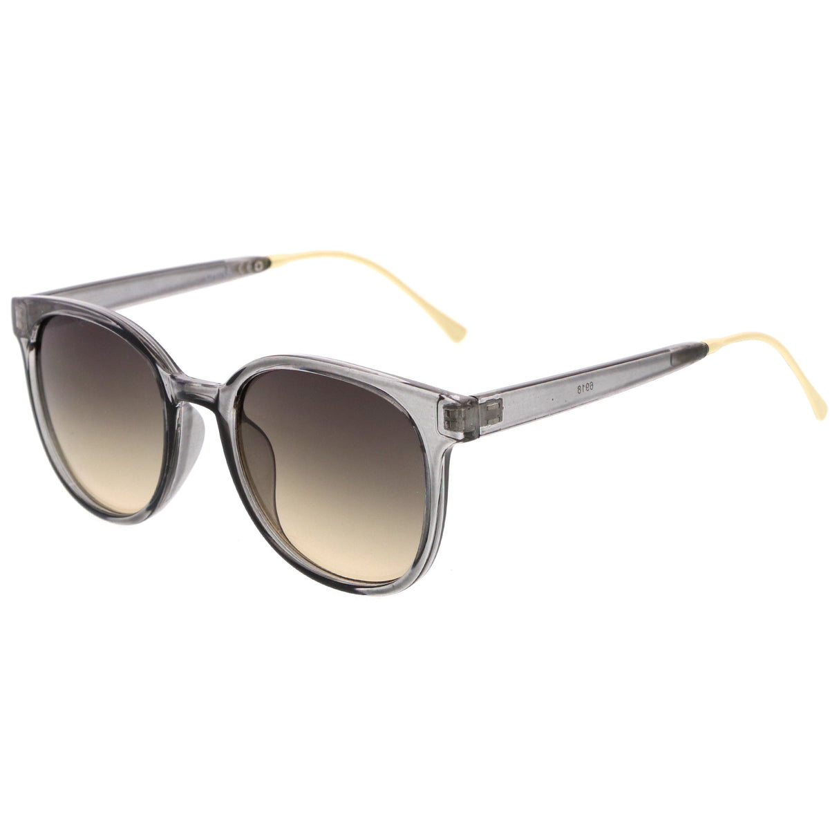 Casual Metal Temple Square Lens Horn Rimmed Sunglasses A750 from zeroUV